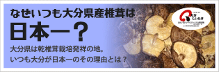 大分産椎茸はなぜ日本一？