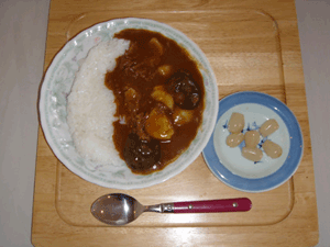 まるまるどんこ椎茸のポークカレー